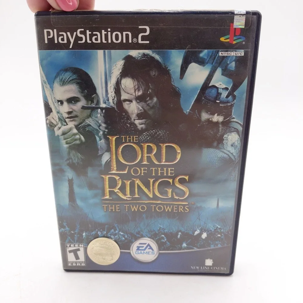 Lord Of The Rings: 2 Towers Game Sony PlayStation 2 & 8mb Memory Card